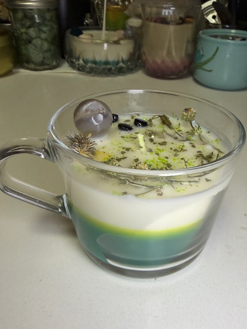 âDruzy Sentimentâ Lily & Plumeria Scented Handcrafted Soy Candle